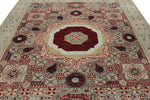 8x10 Gray and Multicolor Turkish Tribal Rug