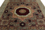 8x10 Gray and Multicolor Turkish Tribal Rug