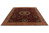 8x10 Red and Ivory Turkish Tribal Rug