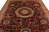 8x10 Red and Ivory Turkish Tribal Rug