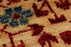 8x10 Red and Ivory Turkish Tribal Rug