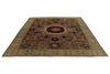 8x10 Green and Multicolor Turkish Tribal Rug