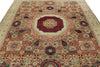 8x10 Green and Multicolor Turkish Tribal Rug
