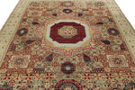 8x10 Green and Multicolor Turkish Tribal Rug