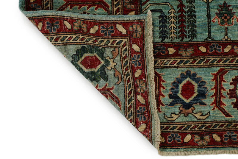 8x10 Blue and Multicolor Anatolian Traditional Rug