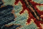 8x10 Blue and Multicolor Anatolian Traditional Rug