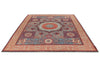 8x10 Light Blue and Ivory Turkish Tribal Rug