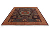 8x10 Light Blue and Ivory Turkish Tribal Rug