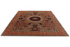 8x10 Multicolor and Green Turkish Tribal Rug