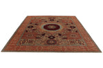 8x10 Multicolor and Green Turkish Tribal Rug