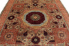 8x10 Multicolor and Green Turkish Tribal Rug