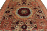 8x10 Multicolor and Green Turkish Tribal Rug