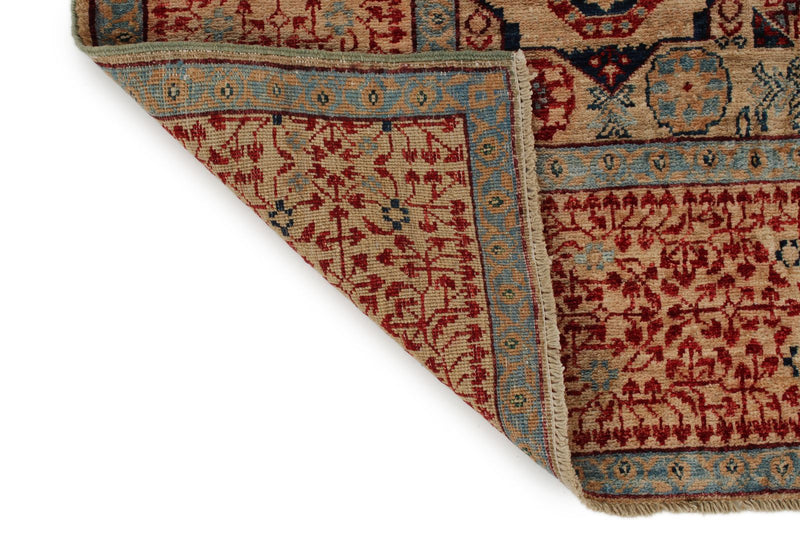8x10 Multicolor and Green Turkish Tribal Rug