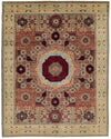 8x10 Multicolor and Green Turkish Tribal Rug