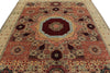 8x10 Multicolor and Green Turkish Tribal Rug