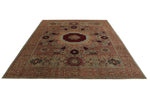 8x10 Multicolor and Ivory Turkish Tribal Rug