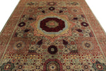 8x10 Multicolor and Ivory Turkish Tribal Rug