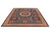 8x9 Blue and Multicolor Turkish Tribal Rug