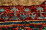 8x9 Blue and Multicolor Turkish Tribal Rug