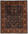 8x10 Navy and Red Anatolian Traditional Rug