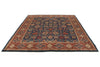 8x10 Navy and Red Anatolian Traditional Rug