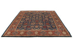 8x10 Navy and Red Anatolian Traditional Rug