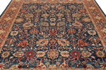 8x10 Navy and Red Anatolian Traditional Rug