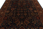 8x10 Navy and Red Anatolian Traditional Rug