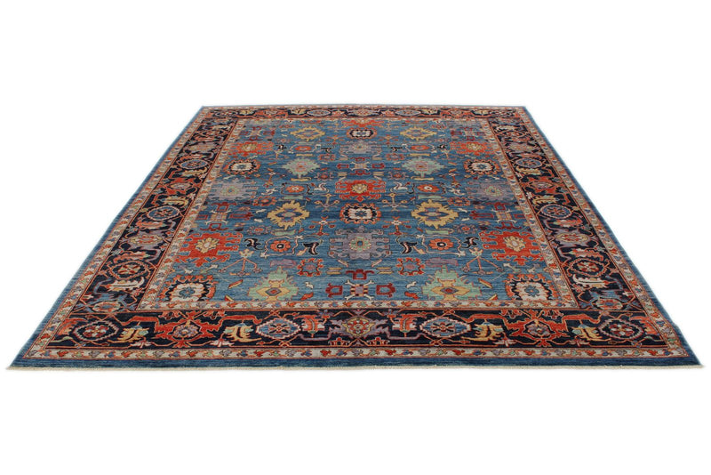 8x10 Blue and Navy Anatolian Traditional Rug
