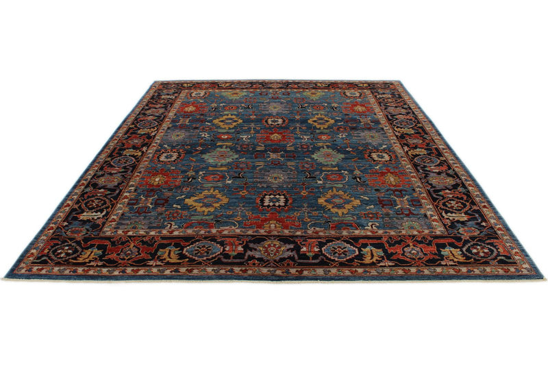 8x10 Blue and Navy Anatolian Traditional Rug