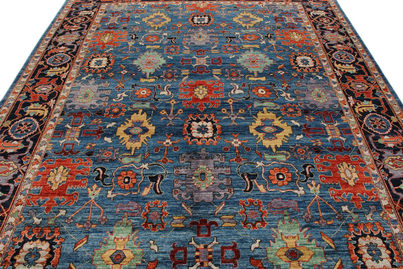8x10 Blue and Navy Anatolian Traditional Rug