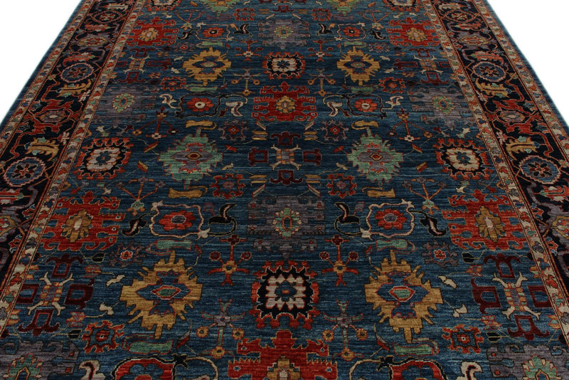 8x10 Blue and Navy Anatolian Traditional Rug
