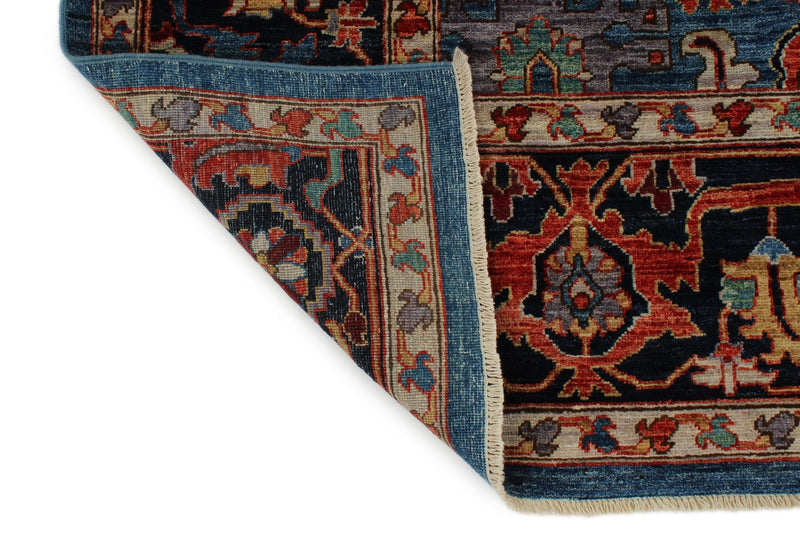 8x10 Blue and Navy Anatolian Traditional Rug