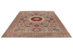 8x10 Green and Multicolor Turkish Tribal Rug