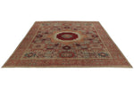 8x10 Green and Multicolor Turkish Tribal Rug