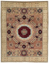 8x10 Multicolor and Green Turkish Tribal Rug
