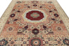 8x10 Multicolor and Green Turkish Tribal Rug