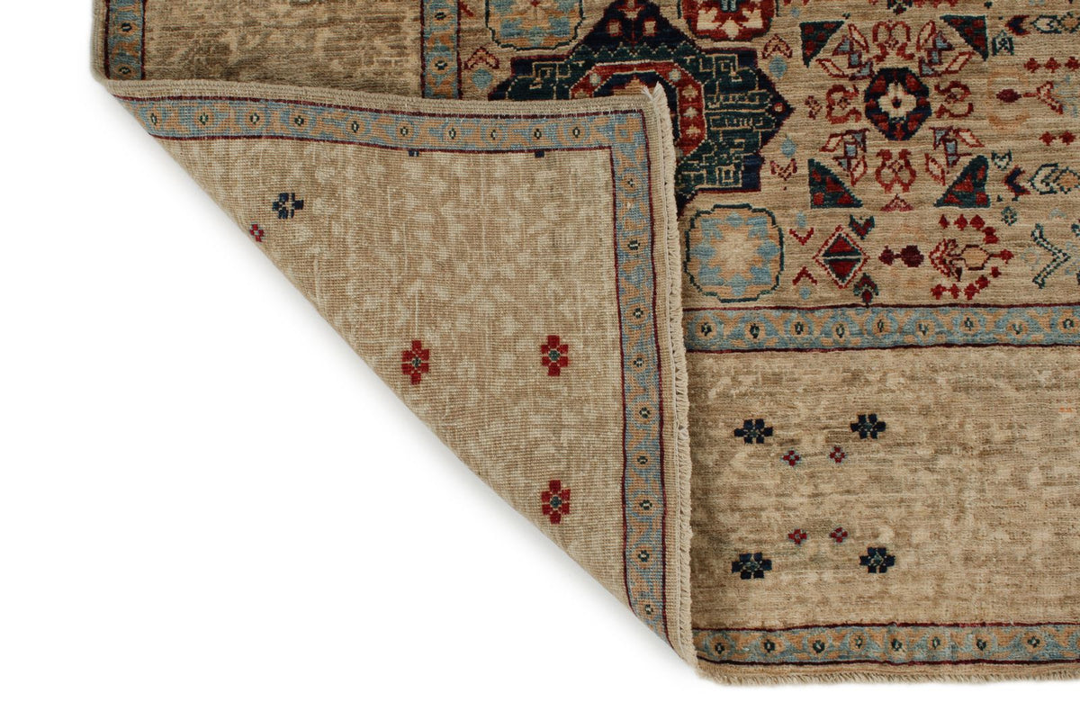8x10 Multicolor and Green Turkish Tribal Rug