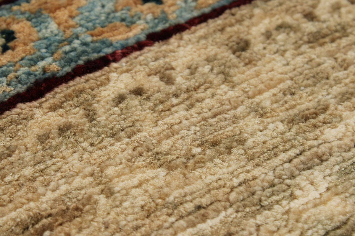 8x10 Multicolor and Green Turkish Tribal Rug