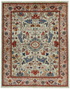 8x10 Light Green and Multicolor Anatolian Traditional Rug