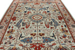 8x10 Light Green and Multicolor Anatolian Traditional Rug