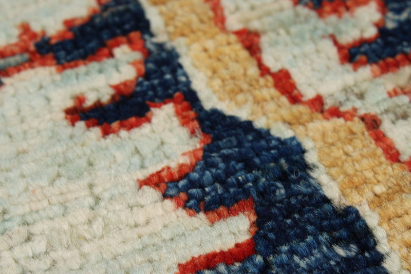 8x10 Light Green and Multicolor Anatolian Traditional Rug