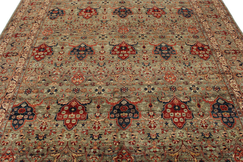 8x10 Gray and Multicolor Anatolian Traditional Rug