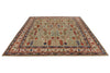 8x10 Green and Ivory Anatolian Traditional Rug