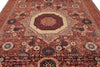 8x10 Burgundy and Multicolor Turkish Tribal Rug