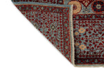8x10 Light Blue and Multicolor Turkish Tribal Rug