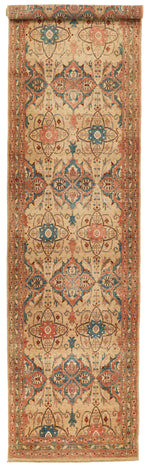 3x14 Rust and Ivory Anatolian Traditional Runner