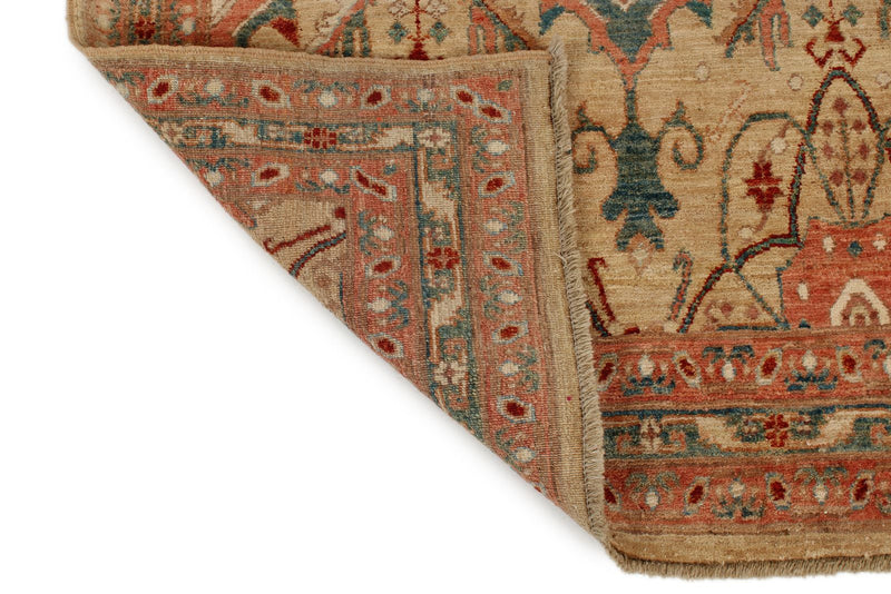 3x14 Rust and Ivory Anatolian Traditional Runner