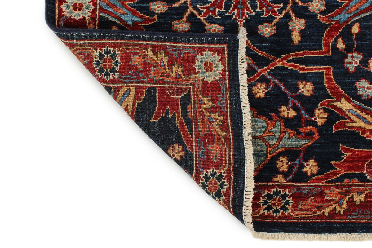3x16 Navy and Red Anatolian Traditional Runner