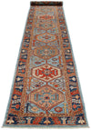 3x16 Light Blue and Navy Anatolian Traditional Runner
